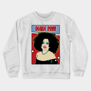 Diana Ross Pop Art Comic Style Crewneck Sweatshirt